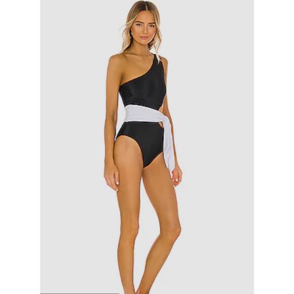 ✨ BEACH RIOT “Carlie” One-Shoulder Cutout Swimsuit – Size S – Made in USA - Picture 7 of 16